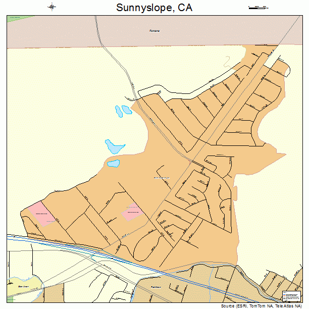 Sunnyslope, CA street map