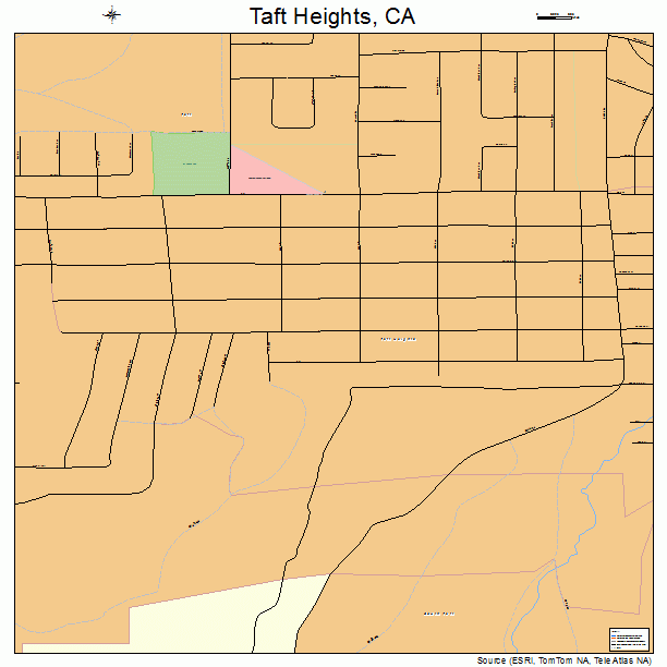 Taft Heights, CA street map