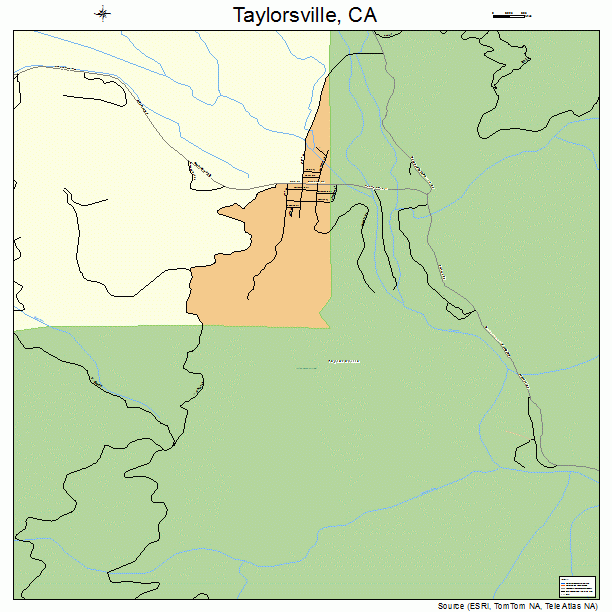 Taylorsville, CA street map