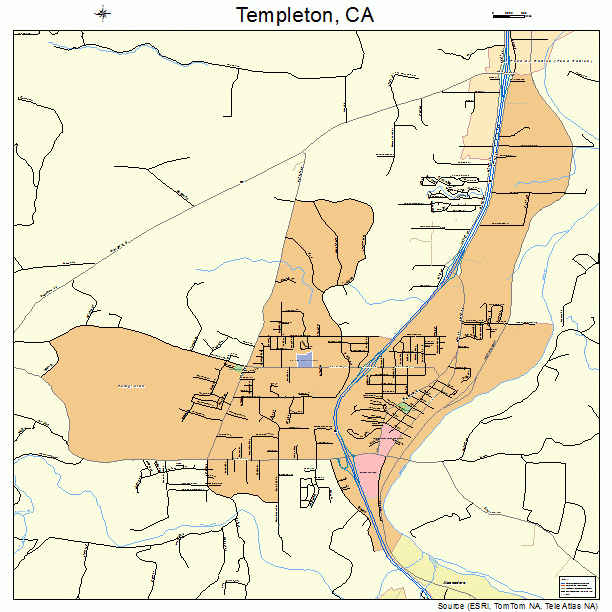 Templeton, CA street map