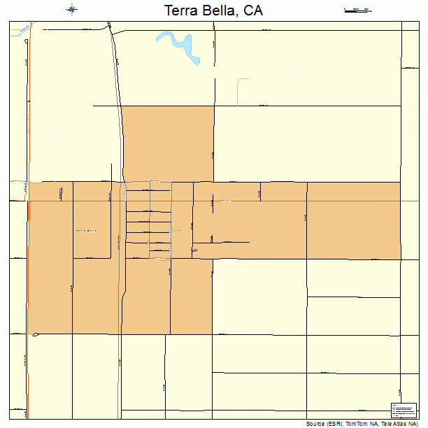 Terra Bella, CA street map