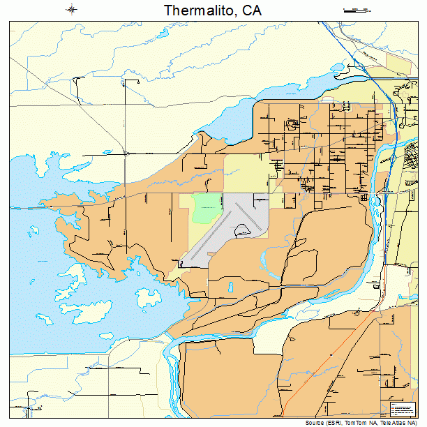 Thermalito, CA street map