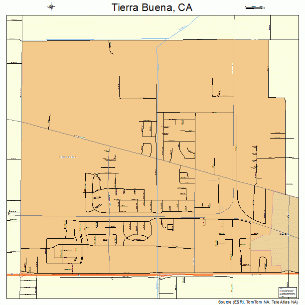 Tierra Buena, CA street map