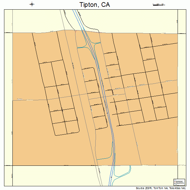 Tipton, CA street map