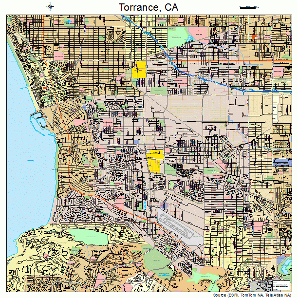 Torrance, CA street map