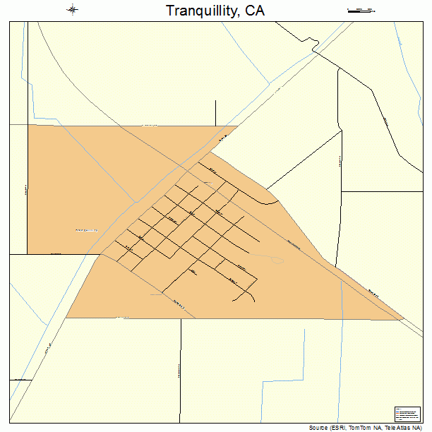 Tranquillity, CA street map