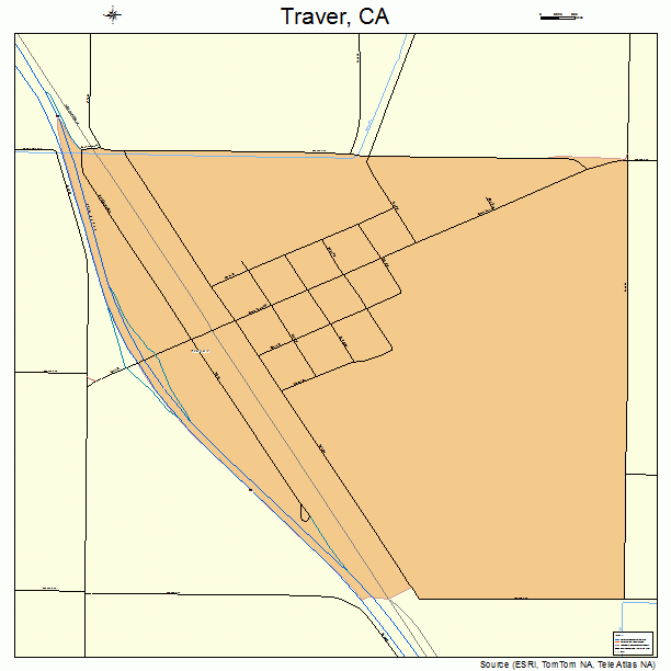 Traver, CA street map