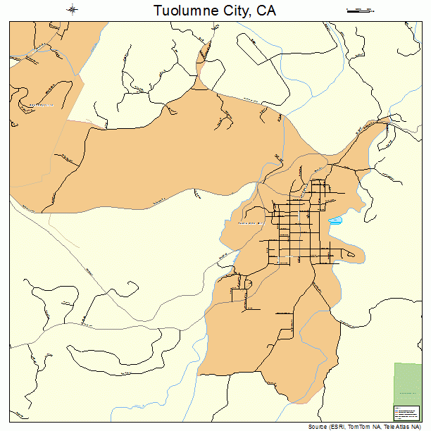 Tuolumne City, CA street map