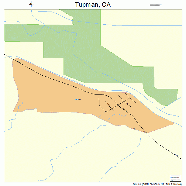 Tupman, CA street map