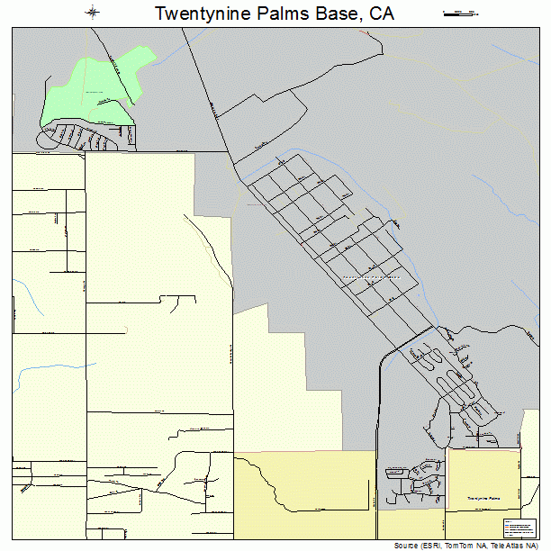 Twentynine Palms Base, CA street map