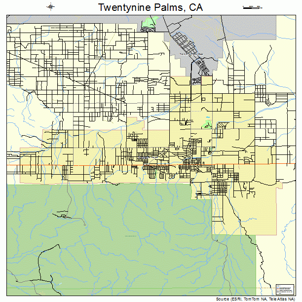 Twentynine Palms, CA street map