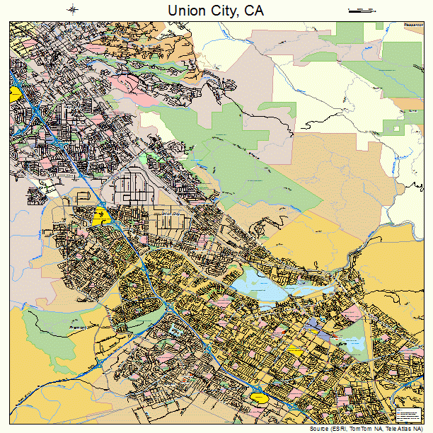 Union City, CA street map