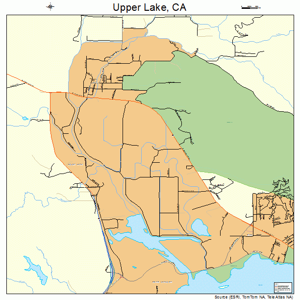 Upper Lake, CA street map