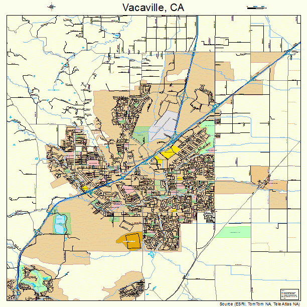 Vacaville, CA street map