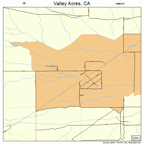 Valley Acres, CA street map