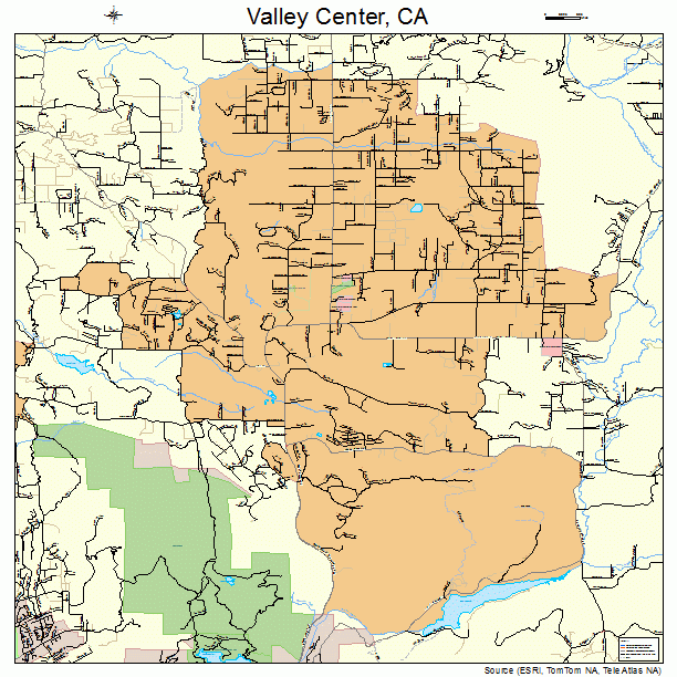 Valley Center, CA street map