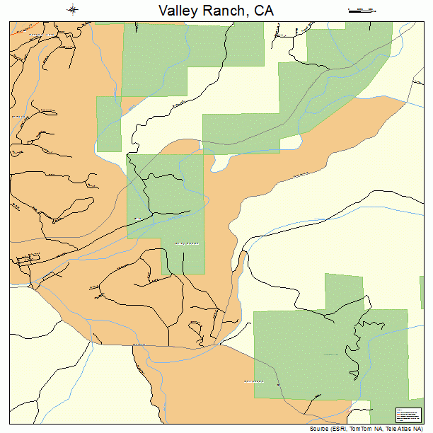 Valley Ranch, CA street map