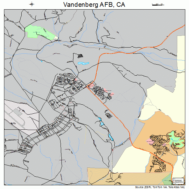 Vandenberg AFB, CA street map