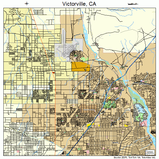 Victorville, CA street map