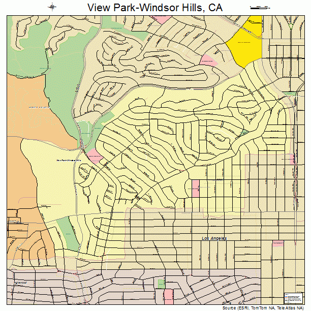 View Park-Windsor Hills, CA street map