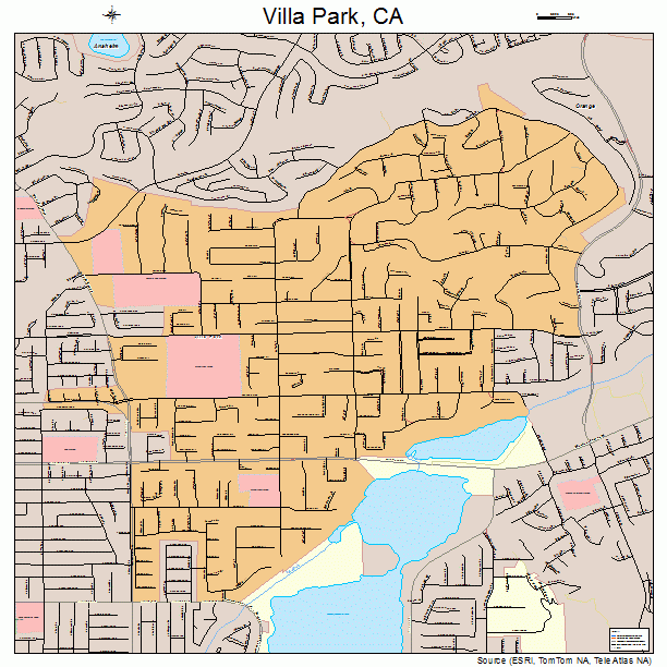 Villa Park, CA street map