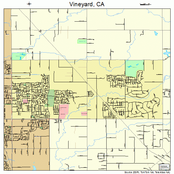 Vineyard, CA street map