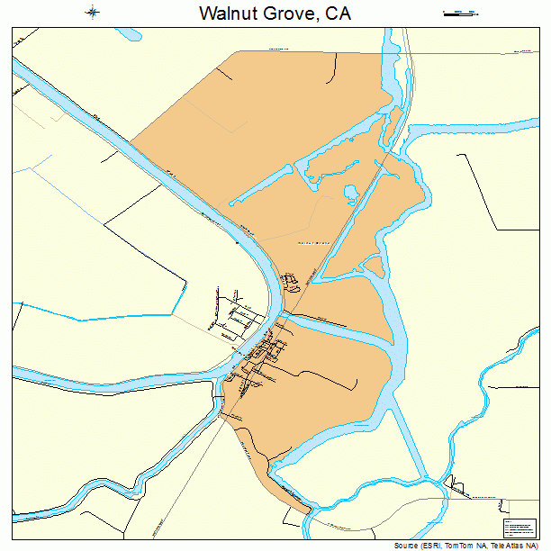 Walnut Grove, CA street map