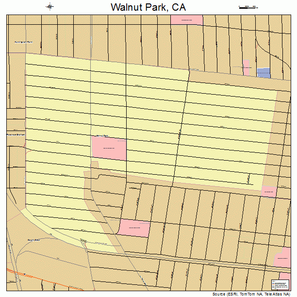 Walnut Park, CA street map
