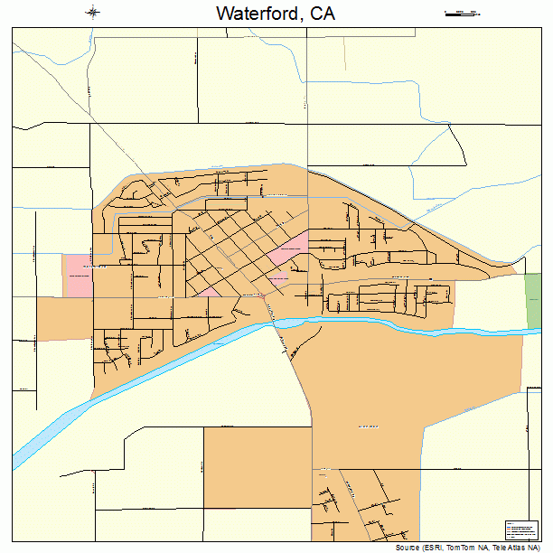Waterford, CA street map