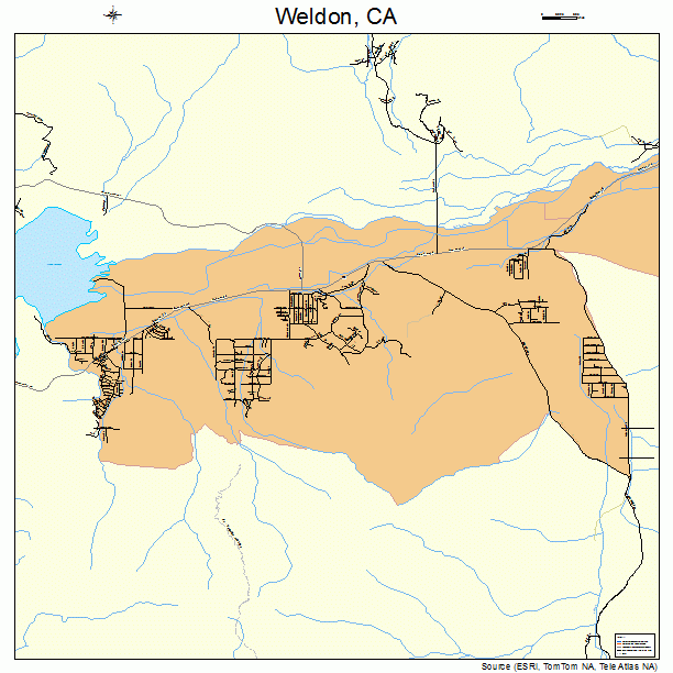 Weldon, CA street map