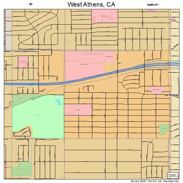 West Athens, CA street map