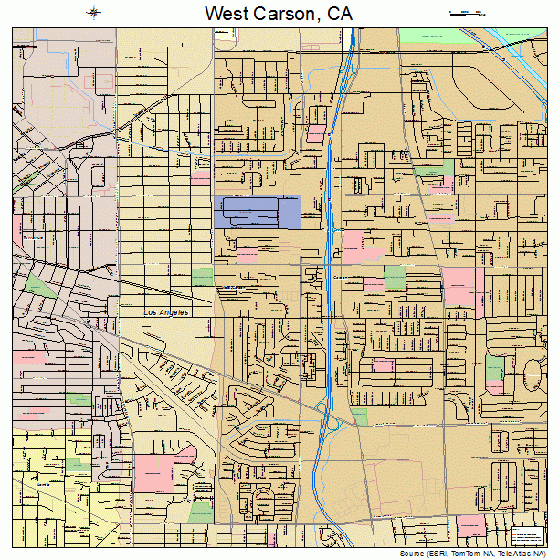 West Carson, CA street map