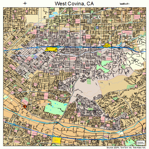 West Covina, CA street map