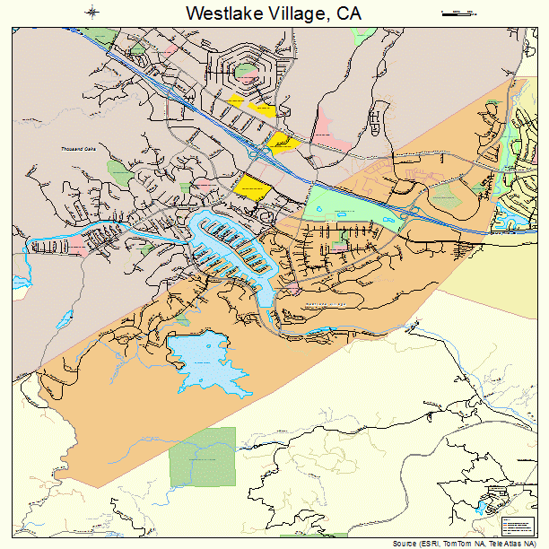 Westlake Village, CA street map