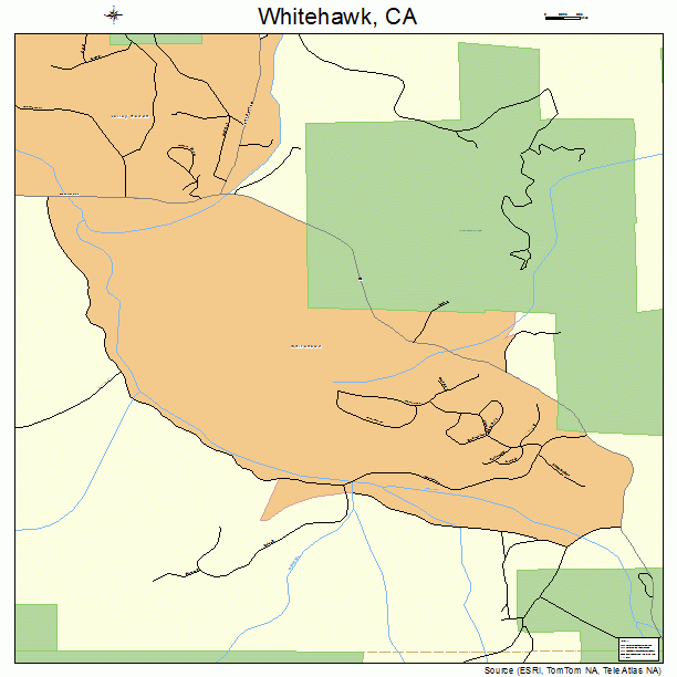 Whitehawk, CA street map