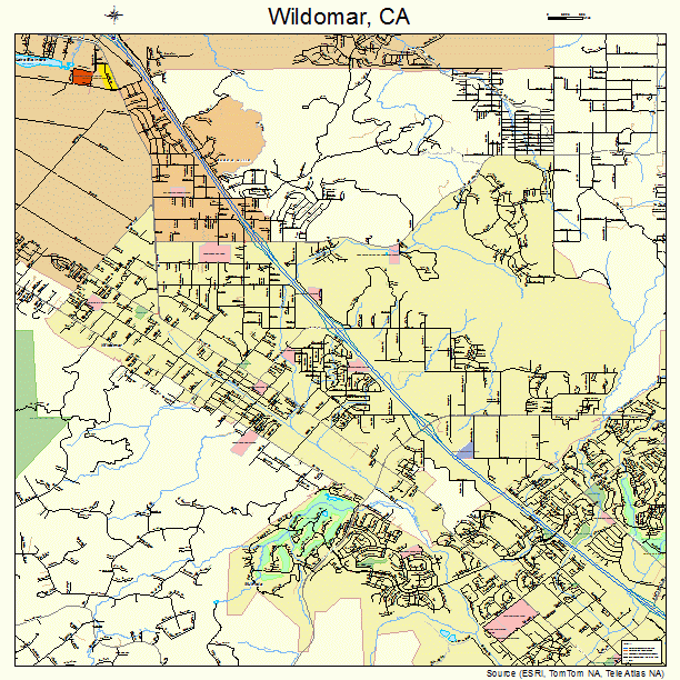 Wildomar, CA street map