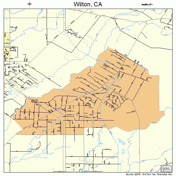 Wilton, CA street map