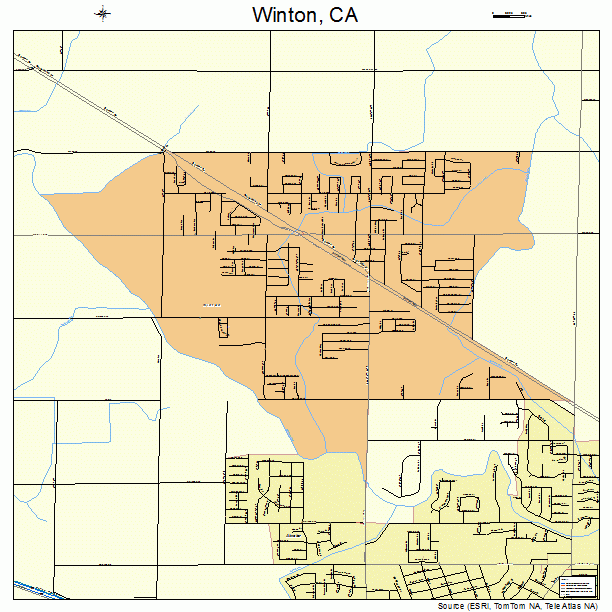 Winton, CA street map