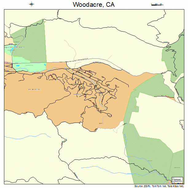 Woodacre, CA street map