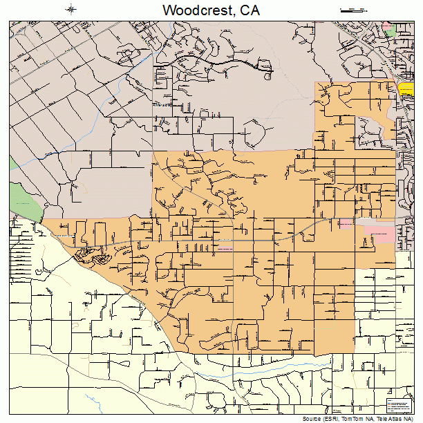 Woodcrest, CA street map