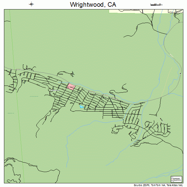 Wrightwood, CA street map