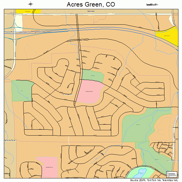 Acres Green, CO street map
