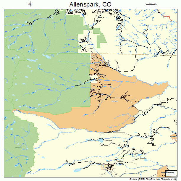 Allenspark, CO street map