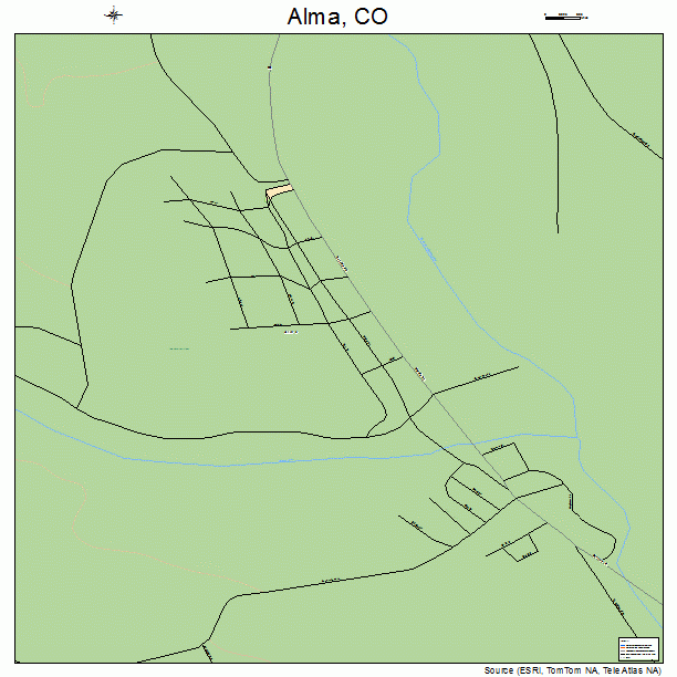 Alma, CO street map
