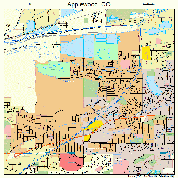 Applewood, CO street map
