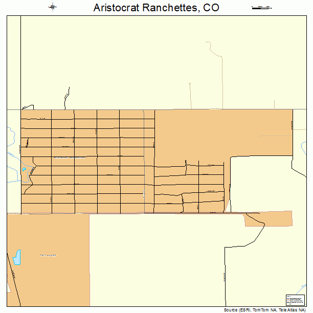 Aristocrat Ranchettes, CO street map