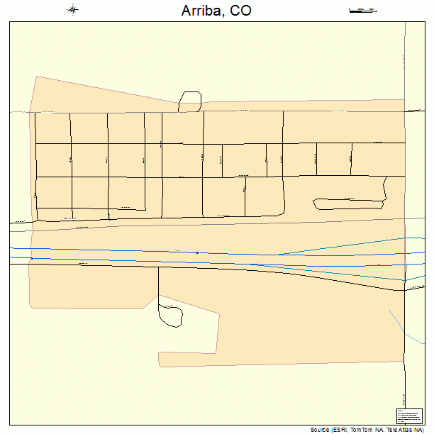 Arriba, CO street map