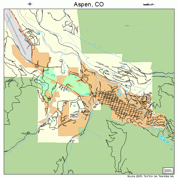 Aspen, CO street map