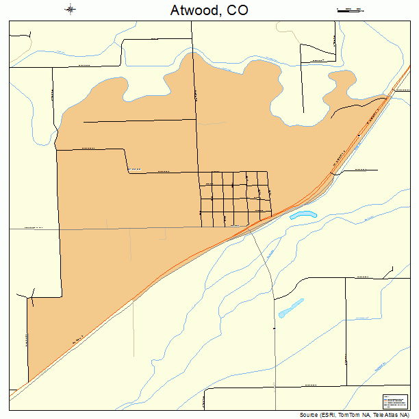 Atwood, CO street map