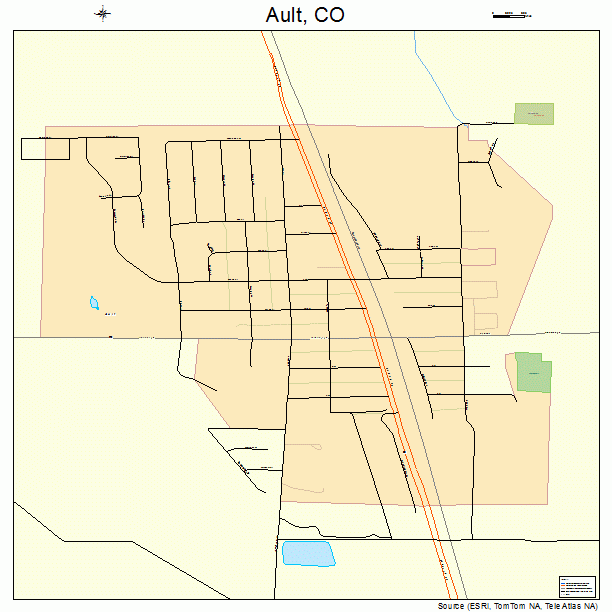 Ault, CO street map